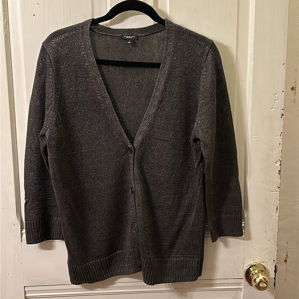 Talbots Linen Cardigan, Size L